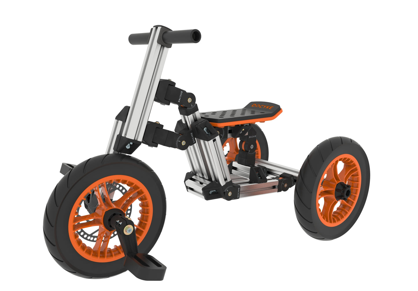 KidRock Buildable Kit 20 in 1 Kids Go Kart Set, Suitable for 1 to 8 Years Old, Two Wheel Bike, Three Wheel Bike, Go Kart, Sit/Stand Scooter, etc. Most Popular L Kit (Non Electric)