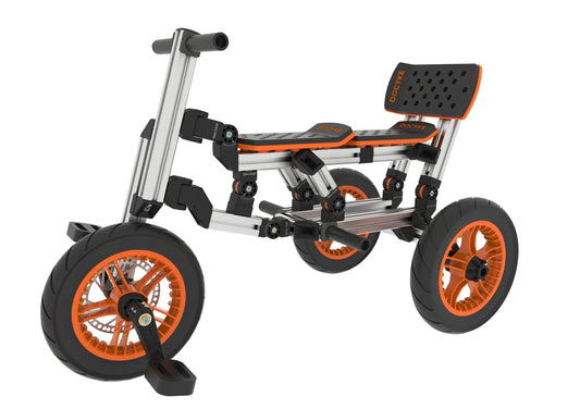 Bộ sản phẩm KidRock Buildable Kit Bộ xe đua Go Kart 20 trong 1 dành cho trẻ em, Thích hợp cho trẻ từ 1 đến 8 tuổi, Xe đạp hai bánh, Xe đạp ba bánh, Xe đua Go Kart, Xe tay ga ngồi/đứng, v.v. Bộ L phổ biến nhất (Không dùng điện)